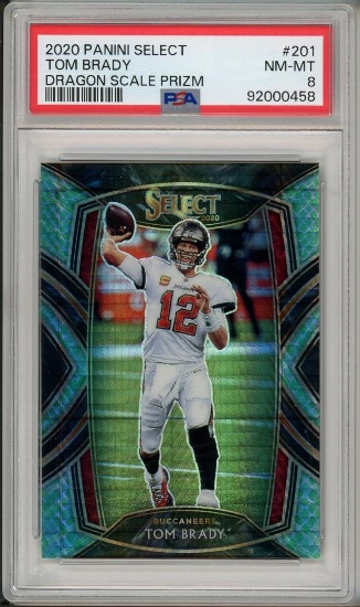 2020 Panini Select Tom Brady PSA 8