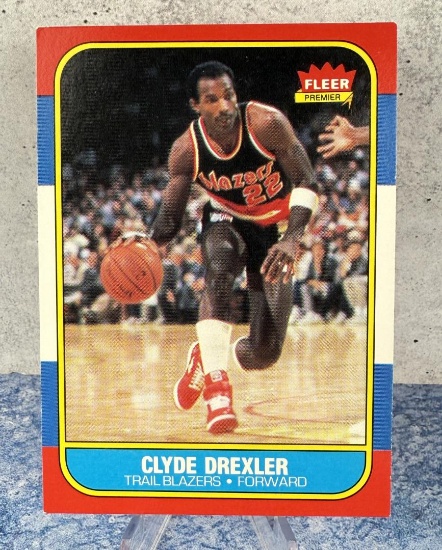 1986 Fleer Clyde Drexler Basketball Rookie Card