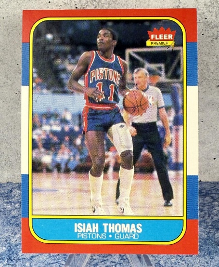 1986-87 Fleer Isiah Thomas Basketball Rookie Card