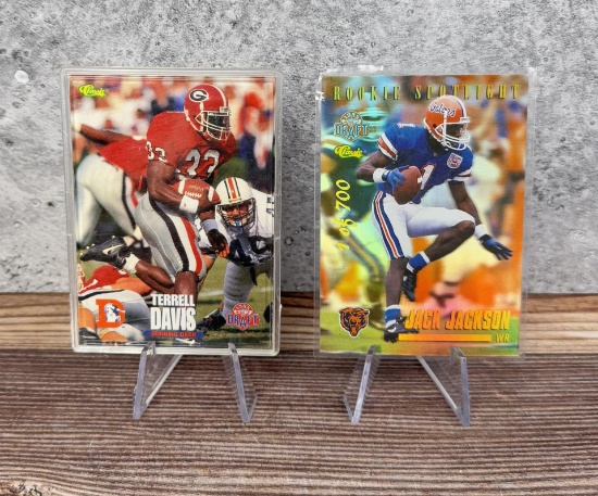 Jack Jackson Terrell Davis NFL Football Cards