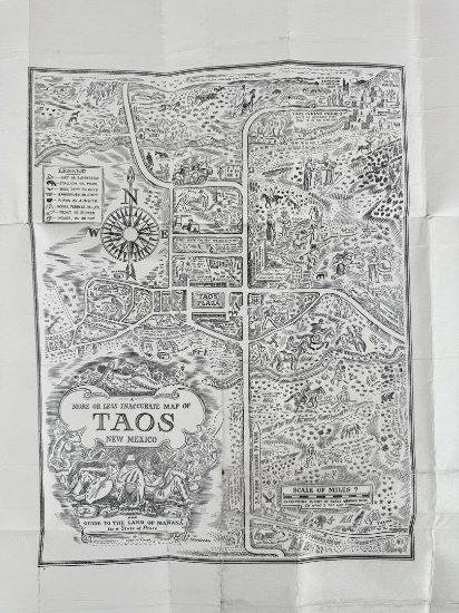 A More or Less Inaccurate Map of Taos New Mexico