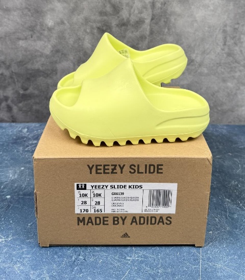 Yeezy Slide Glow Green GX6139 Size 10k New in Box