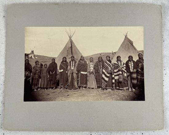 Navajo Indian Women in Chief's Blankets Photo