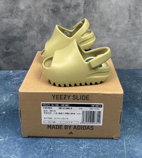 Yeezy Slide Infant Resin FX0496 Size 4k New in Box