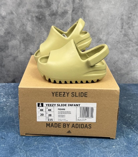 Yeezy Slide Infant Resin FX0496 Size 4k New in Box