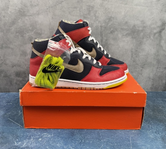 Nike Dunk High 316424-691 Varsity Red Marine NIB