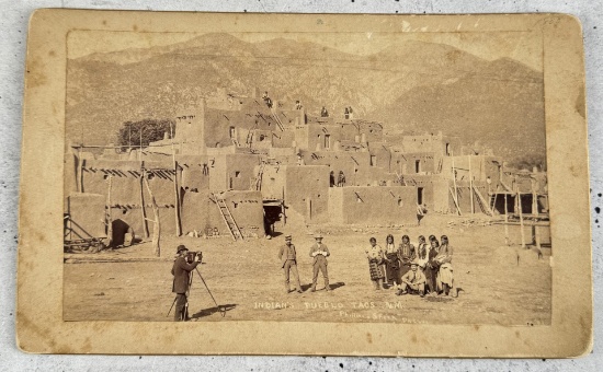 1885 Taos New Mexico Indian Pueblo Photo