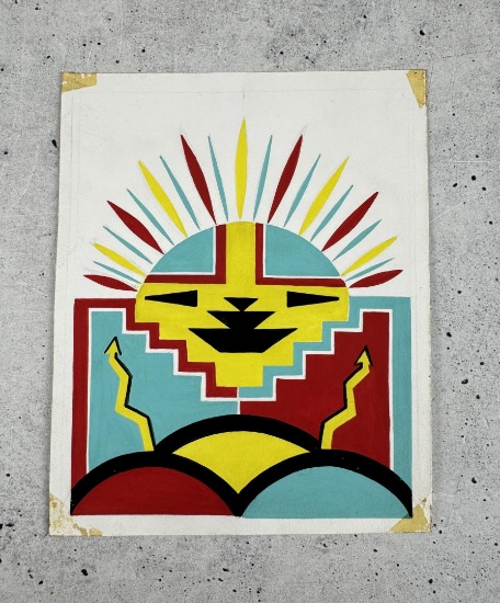 Percy Tsisete Sandy Gouache Painting Kai Sa