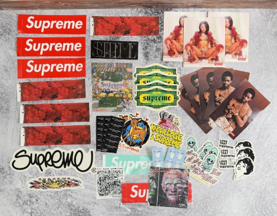 Collection of Assorted Supreme Stickers