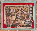 Taos Pueblo Hopi Kachina Watercolor Painting