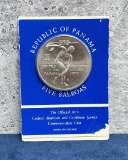 1970 Republic of Panama Sterling Silver Coin
