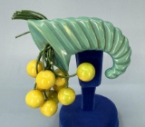 Celluloid Cornucopia Brooch