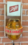 Schlitz Lighted Beer Barrel Sign