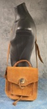 Vintage Cowgirl Boho Leather Crossbody Bag Purse