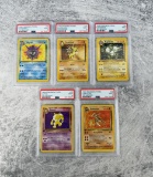 1999 Pokemon Fossil 1st Edition PSA 9 Cards