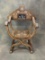Arabesque Moorish Inlaid Throne Chair