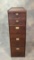 Antique Creelman Oak Filing File Cabinet