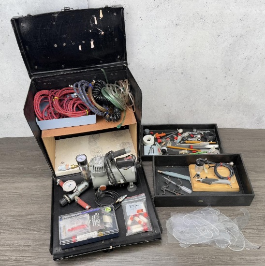 Collection of Airbrush Supplies