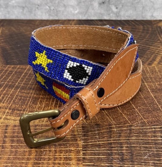 Native American Indian Beaded Belt