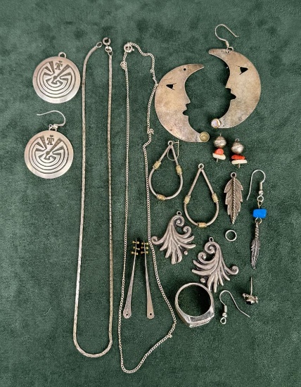 Collection of Sterling Silver Jewelry