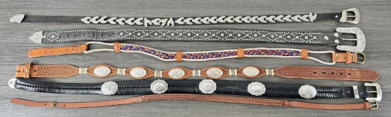 Collection Of Western Leather Belts