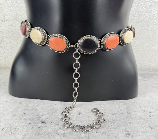 Multi Stone Concho Belt