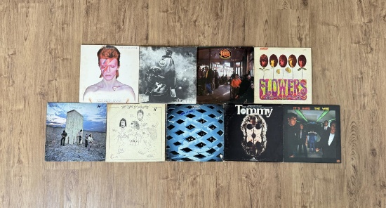 Collection of 33 LP Records David Bowie The Who