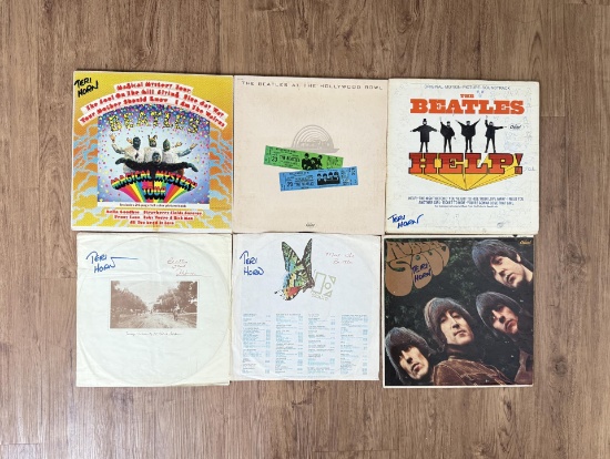 Collection Of Beatles LP Record Albums