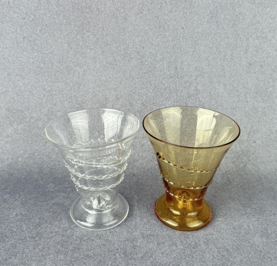 Spiral Art Glass Tumbler