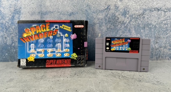 Super Nintendo SNES Space Invaders Video Game
