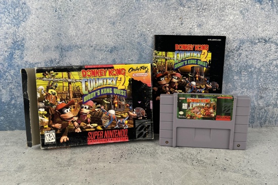 Super Nintendo SNES Donkey Kong Country 2 CIB