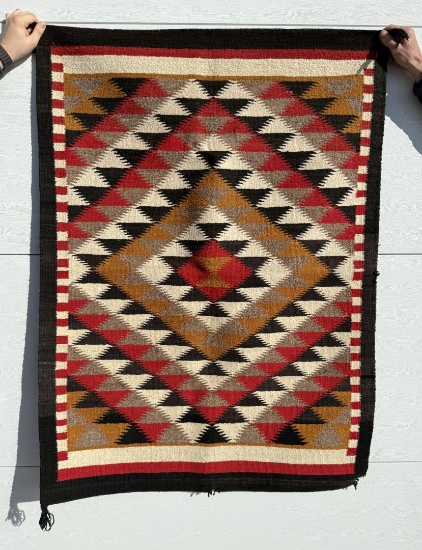 Navajo Indian Ganado Eye Dazzler Rug