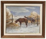 Lloyd Mitchell Ranchers Gold Oil Painting