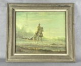 Roy (RC) Purcell Texas Oil Derrick Painting