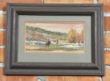 Sherry Gribben Movin Camp Indian Gouache Painting