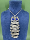 Goldette Costume Jewelry Owl Necklace