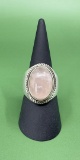 Sterling Silver Rose Quartz Ring