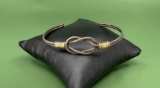 Sterling Silver Promise Knot Cuff Bracelet