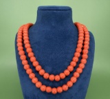 Red Orange Native American Indian Trade Beads