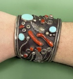Walter Mitchell Navajo Sterling Cuff Bracelet