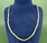 19th Century Navajo Ingot Silver Necklace