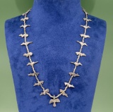 Zuni Sterling Silver Fetish Necklace