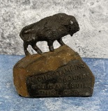 Boot Hill Dodge City Kansas Buffalo Paperweight