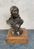 Charles M Russell Montana Piegan Squaw Bronze
