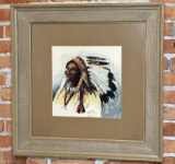 Ron Scofield Indian Chief Watercolor Painting