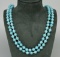 Art Deco Blown Glass Flapper Necklace