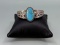 Navajo Pacific Jewelry Turquoise Sterling Bracelet