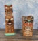 Haida Northwest Coast Totem Pole Candlesticks