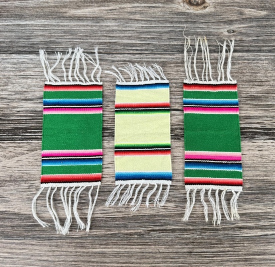 Group of Mexican Saltillo Serape Blankets