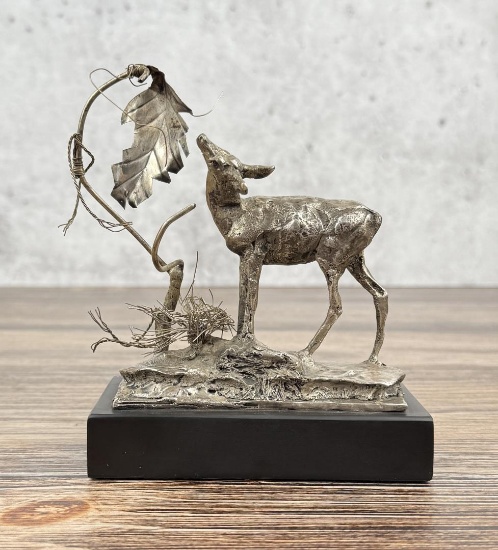 Charles M Russell Montana Trigg Silver Mule Deer